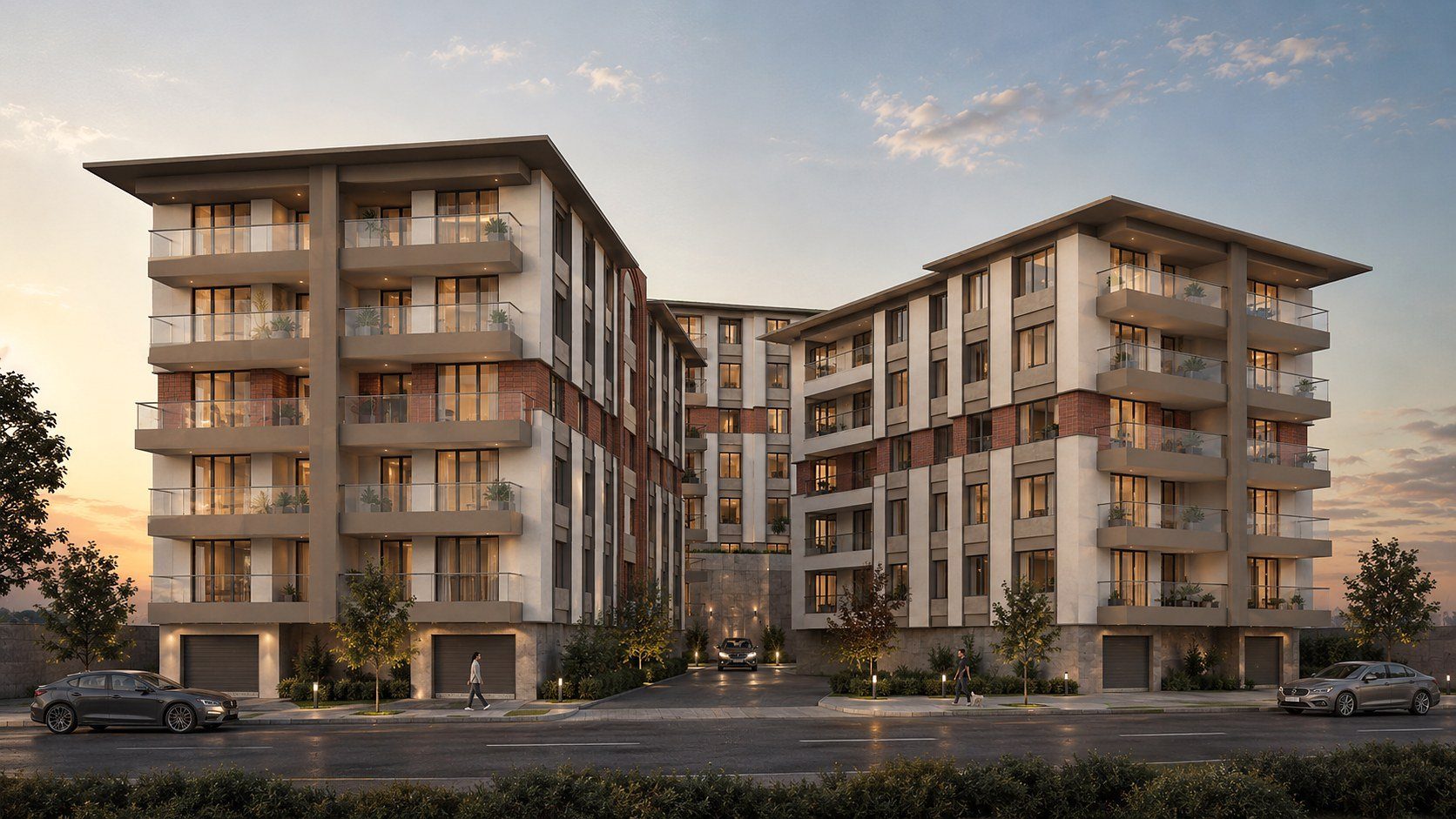 Sokak cephesi — Karapınar Konutları